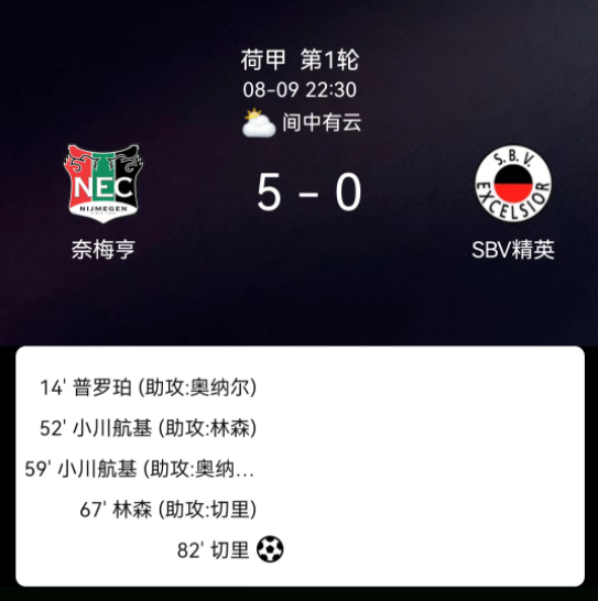 他的表现不